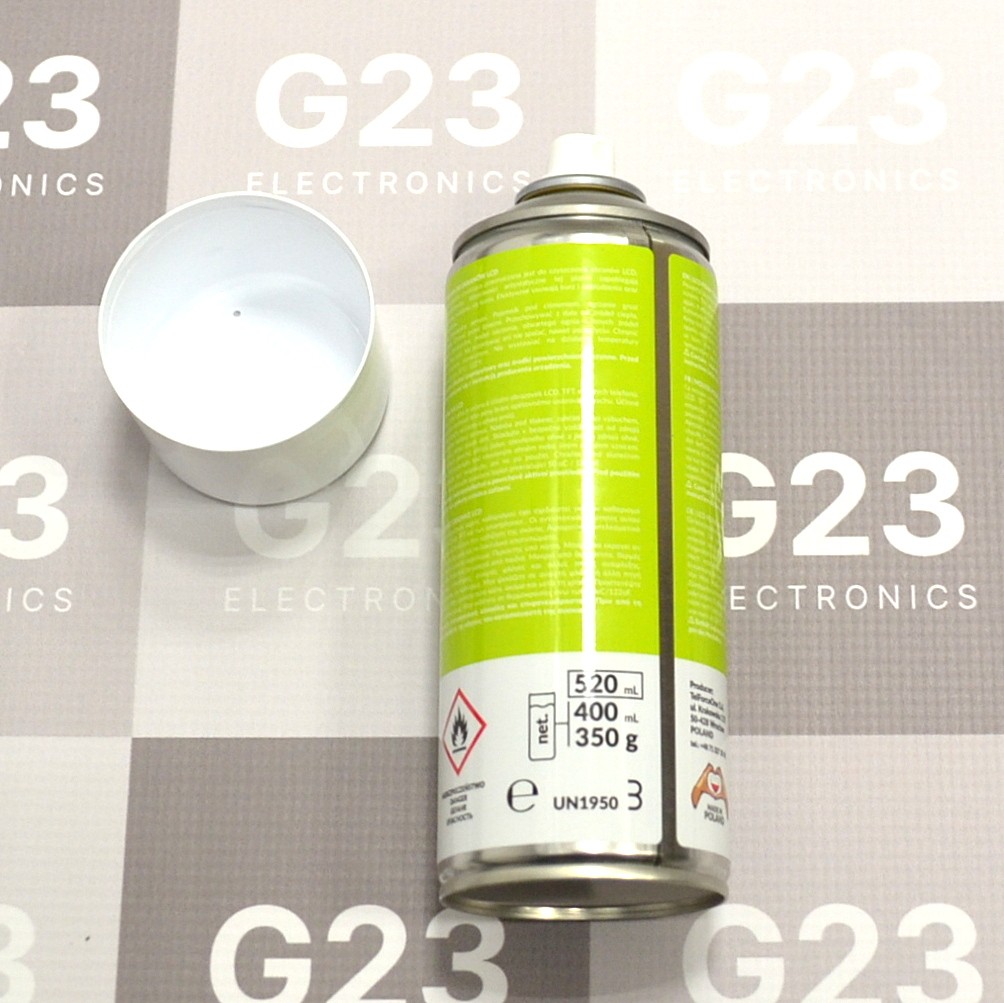 Ekranų valymo putos 400 ml TFO LCD Screen Foam 6 TFO LCD valymo putų balionėlio nugarėlė su naudojimo instrukcija