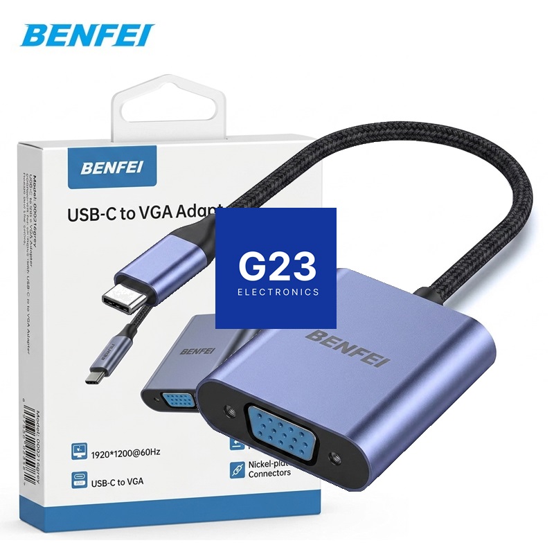 Type-C į VGA jungtis Benfei pakuotė su adapteriu