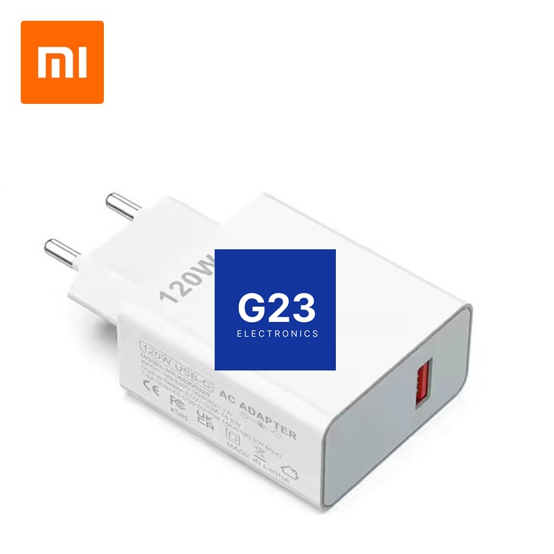 Tinklo kroviklis 120W Xiaomi originalus (hyper įkrova) be laido 6 Xiaomi 120W kroviklio etiketė su įtampų ir srovių žymėjimu