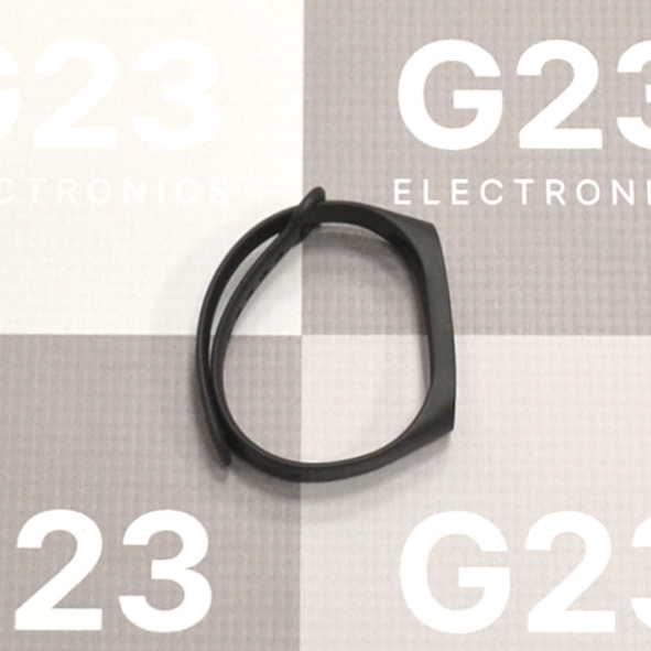 Apyrankė dirželis Xiaomi Mi Band 3, Xiaomi Mi Band 4 išmaniosioms apyrankėms juodos spalvos 8 Mi Band 3 dirželis juodas užsegtas žiedu