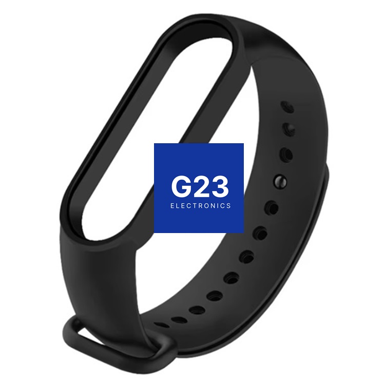 Mi Band 3 dirželis juodas silikoninis Xiaomi apyrankei