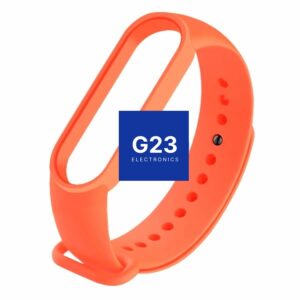 Mi Band 5 dirželis oranžinis – silikoninė juosta