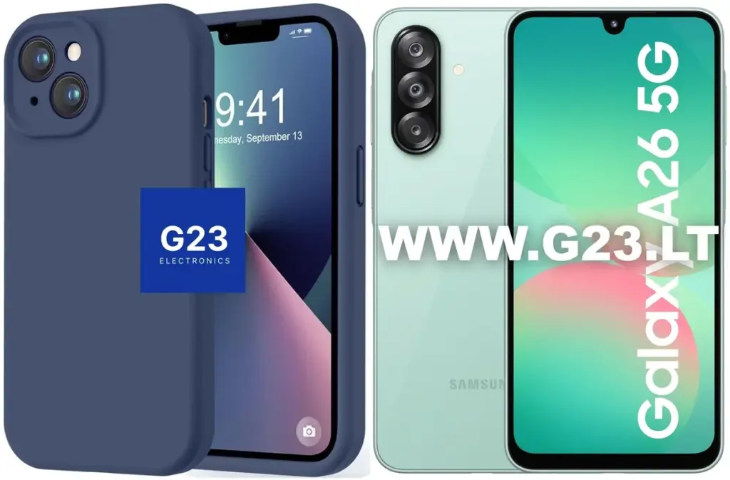 tamsiai mėlynas B-Soft Plus dėklas nugarėlė Samsung Galaxy A26 telefonui
