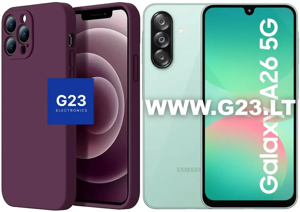 tamsiai violetinis B-Soft Plus dėklas nugarėlė Samsung Galaxy A26 telefonui
