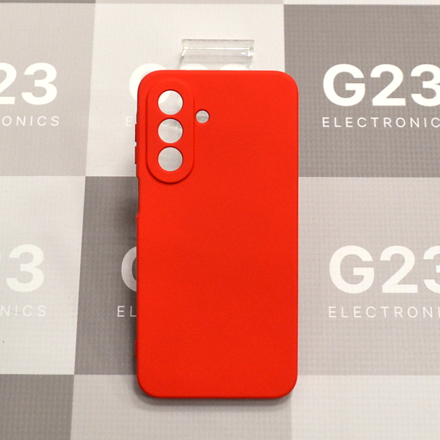 B-Soft Plus dėklas nugarėlė Samsung Galaxy A27 telefonui raudonos spalvos 7 raudono B-Soft Plus dėklo nugarėlė Samsung Galaxy A27, atskira skylutė kiekvienam objektyvui
