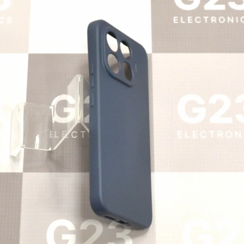 B-Soft Plus dėklas nugarėlė Xiaomi 17T Pro telefonui tamsiai mėlynos spalvos 9 tamsiai mėlyno minkštas silikoninis B-Soft Plus dėklas Xiaomi 17T Pro iš šono