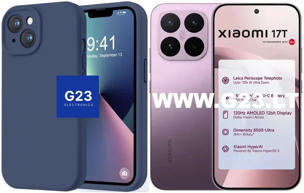 tamsiai mėlynas B-Soft Plus dėklas nugarėlė Xiaomi 17T telefonui