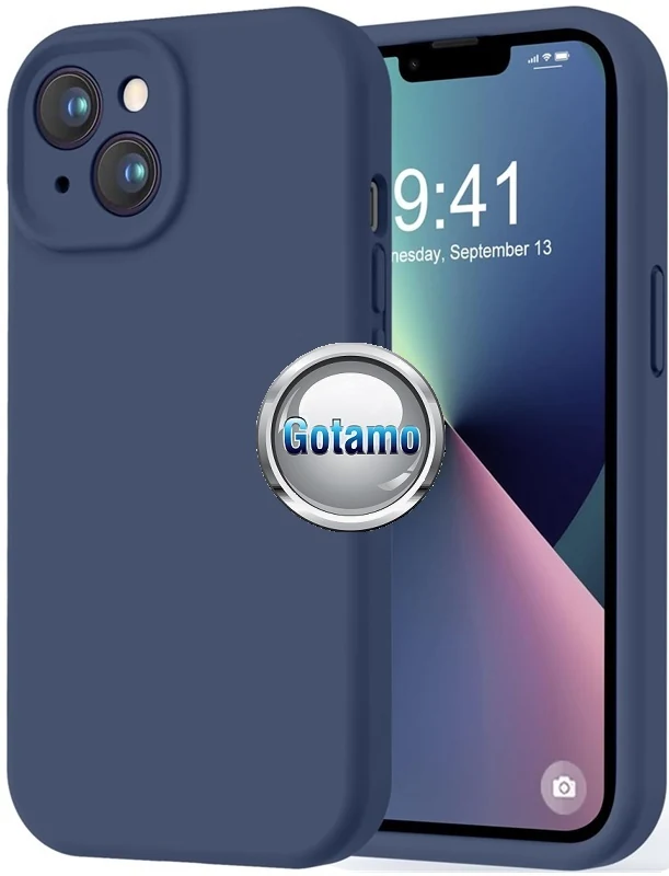 B-Soft Plus dėklas nugarėlė Xiaomi Redmi Note 15 Pro Plus 5G, Xiaomi Poco M8 Pro 5G – tamsiai mėlynas 6 Tamsiai mėlynas silikoninis dėklas iš priekio ir nugarėlės pusės – kolažas