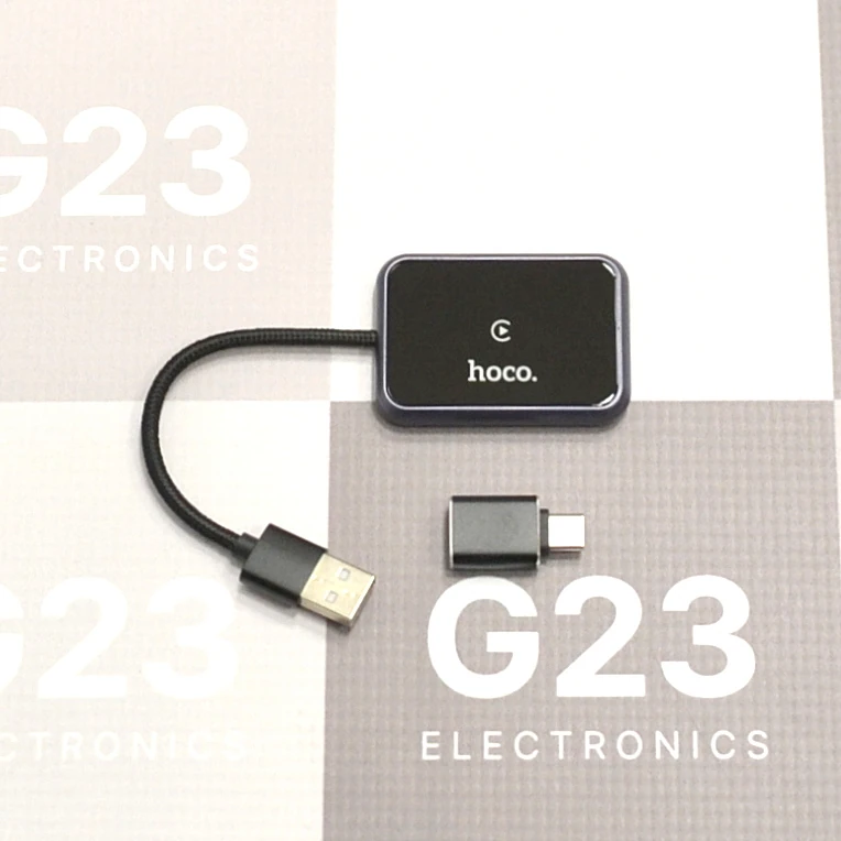Belaidis CarPlay adapteris USB-A ir USB-C Hoco HU1 juodos spalvos 3 Juodas belaidis CarPlay adapteris Hoco HU1 su USB-A laidu ir Type-C perėjimu