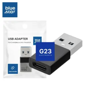 Juodos spalvos Blue Star Type-C lizdas į USB 3.0 jungtis originalioje pakuotėje