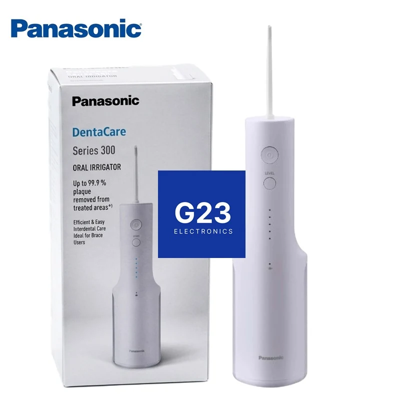 Burnos irigatorius Panasonic EW-DJ26 Series 300 su 5 slėgio lygiais ir 2 antgaliais baltos spalvos