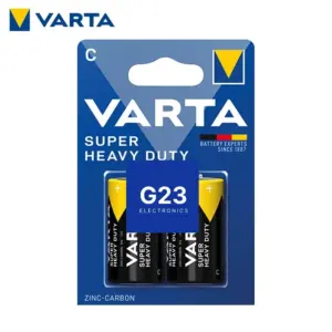 C LR14 baterija Varta Super Heavy Duty – 2 vnt. blisterio pakuotė