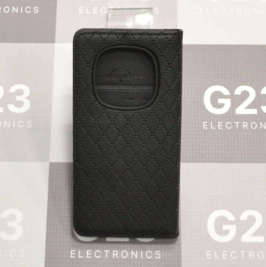 Dalton magnetinis dėklas knygelė Xiaomi Redmi Note 15 Pro 5G – juodos spalvos 11 Juodas Dalton dėklas knygelė Xiaomi Redmi Note 15 Pro 5G – nugarėlė su anga kamerai ir guminiu rėmeliu
