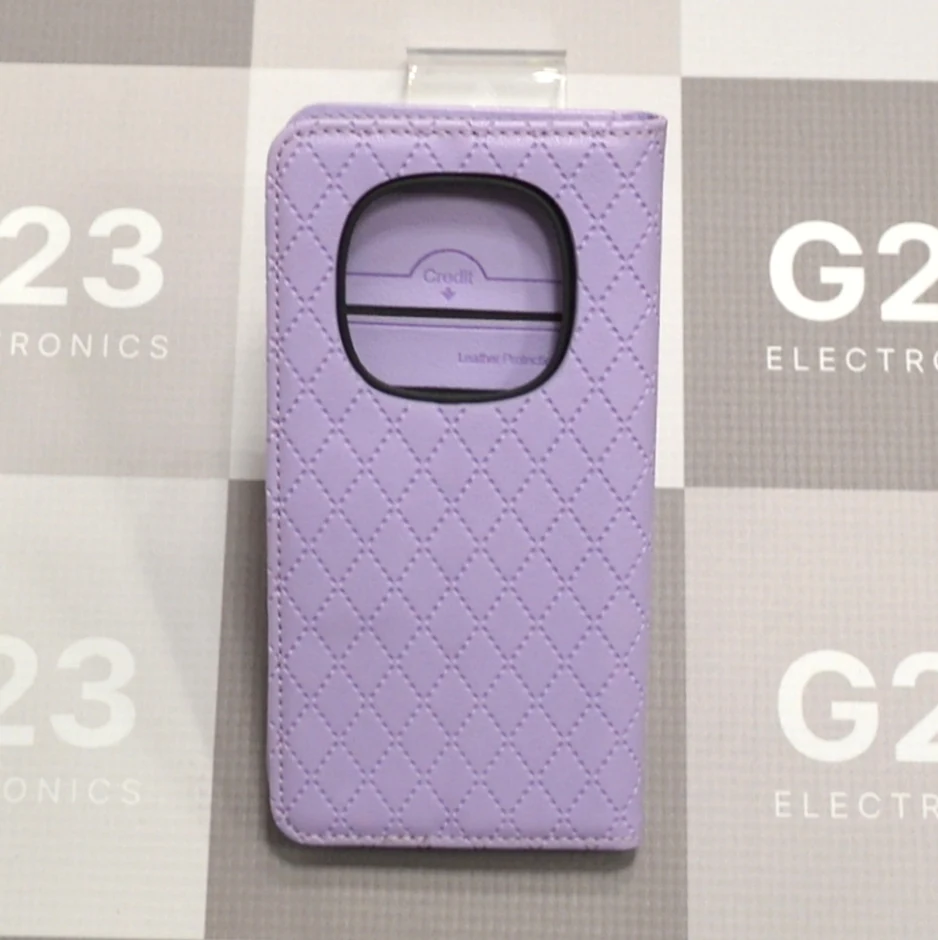 Dalton magnetinis dėklas knygelė Xiaomi Redmi Note 15 Pro 5G – levandų violetinės spalvos 11 Levandų violetinis Dalton dėklas knygelė Xiaomi Redmi Note 15 Pro 5G – nugarėlė su anga kamerai ir guminiu rėmeliu