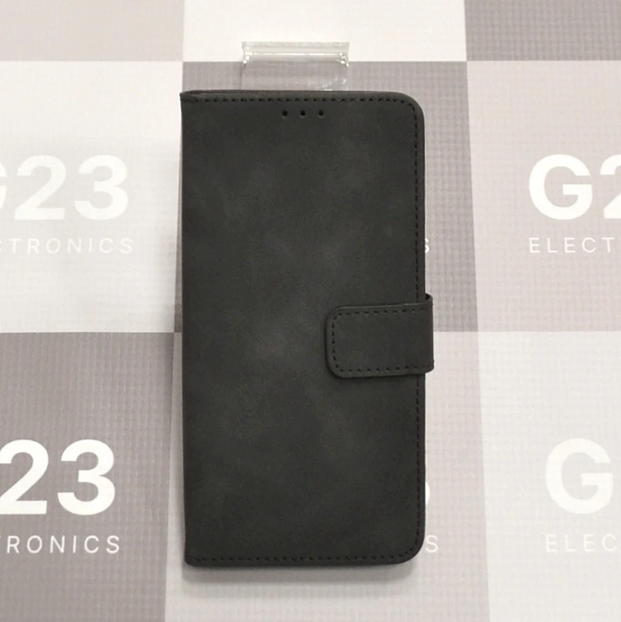 Diary-S veliūrinis dėklas Samsung Galaxy S9+ telefonui juodos spalvos 9 Diary-S veliūrinis dėklas-knygutė Samsung Galaxy S9+ telefonui juodos spalvos – uždaryto dėklo priekis su magnetiniu liežuvėliu