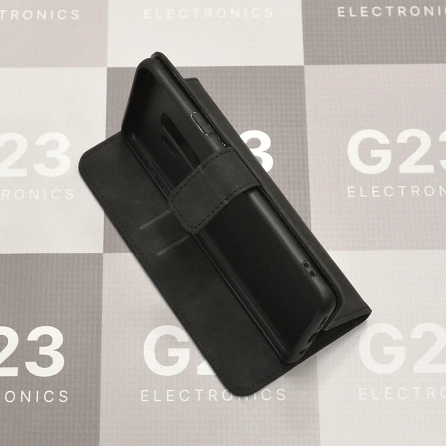 Diary-S veliūrinis dėklas Samsung Galaxy S9+ telefonui juodos spalvos 12 Diary-S veliūrinis dėklas-knygutė Samsung Galaxy S9+ telefonui juodos spalvos – dėklas su telefonu iš šono