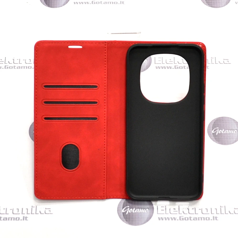 Galant magnetinis dėklas knygelė Xiaomi Redmi Note 15 Pro Plus 5G, Xiaomi Poco M8 Pro 5G – raudonos spalvos 10 Galant magnetinis dėklas knygelė Xiaomi Redmi Note 15 Pro Plus 5G, Poco M8 Pro 5G raudonos spalvos – atidarytas dėklas su kortelių kišenėmis