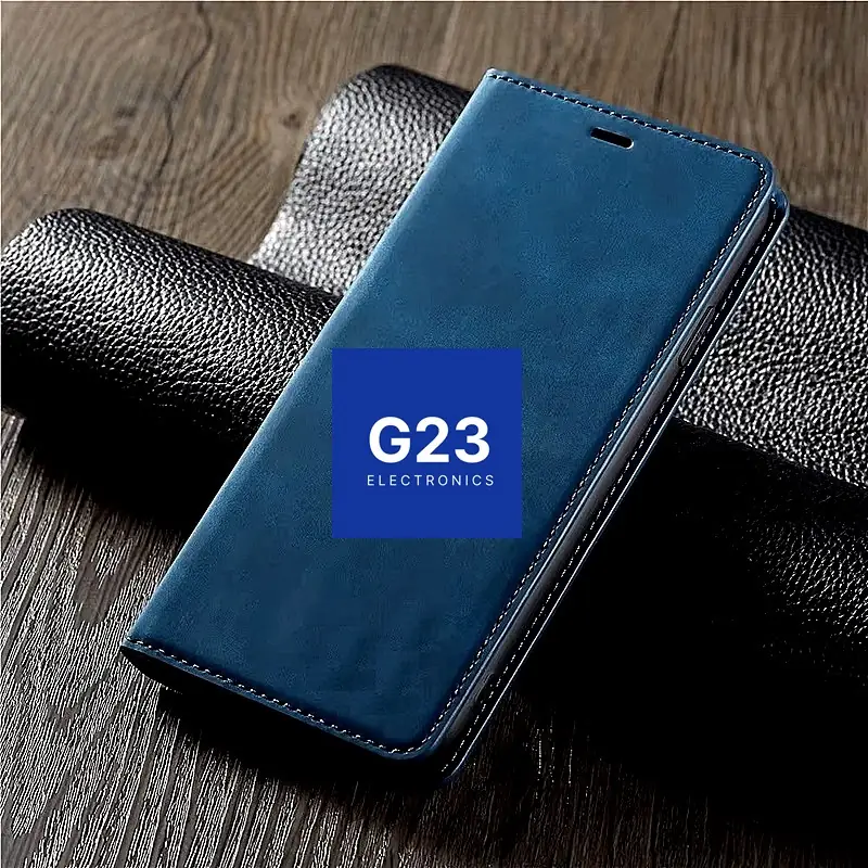 Galant magnetinis dėklas knygelė Samsung Galaxy A17 – mėlynos spalvos 7 Mėlynas Galant magnetinis dėklas knygelė Samsung Galaxy A17 su matiniu paviršiumi ir tvarkingomis siūlėmis