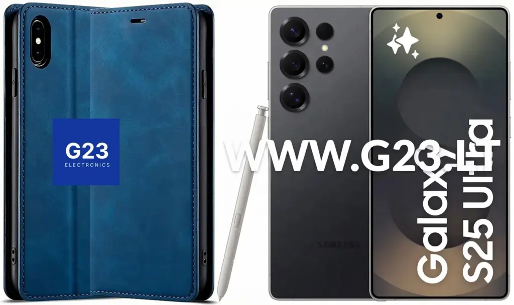 Galant magnetinis dėklas Samsung Galaxy S25 Ultra mėlynos spalvos – dėklo vaizdai iš skirtingų pusių
