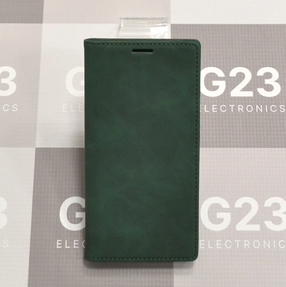 Galant magnetinis dėklas Samsung Galaxy S25 Ultra telefonui tamsiai žalios spalvos 8 Galant magnetinis dėklas Samsung Galaxy S25 Ultra tamsiai žalios spalvos – dėklo priekis