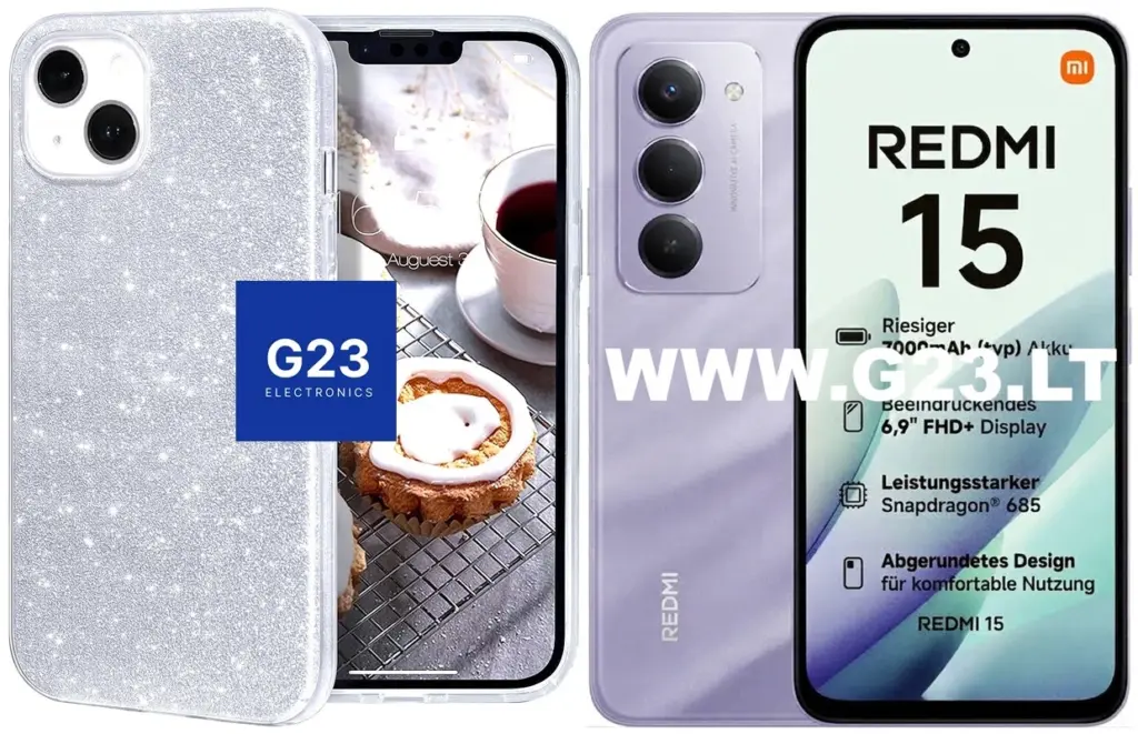 iLLumi-Neo sidabro spalvos silikoninis dėklas Xiaomi Redmi 15 4G EU ir 5G EU telefonui – pakuotės nuotrauka