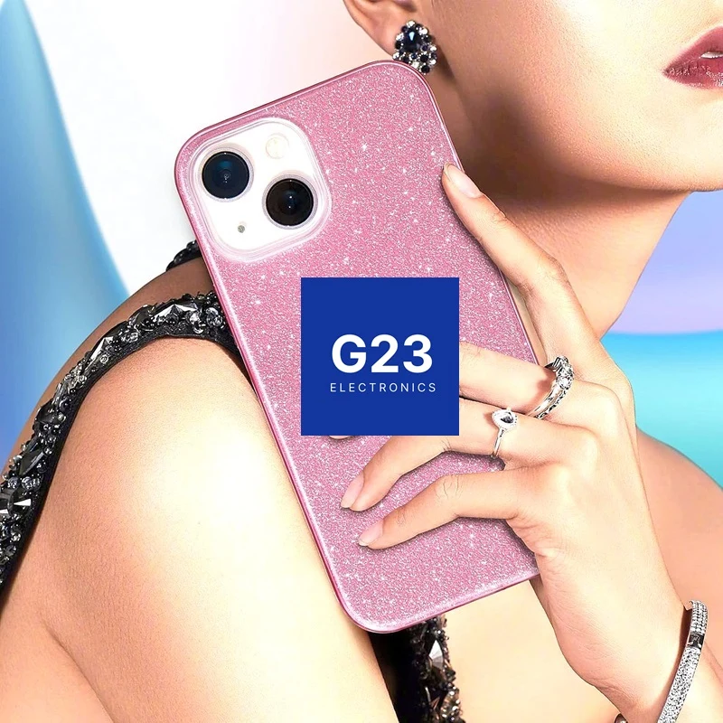 iLLumi-Neo silikoninis dėklas Samsung Galaxy A17 (5G), rožinis 5 Rožinis blizgus iLLumi-Neo dėklas telefonui – vaizdas su modeliu