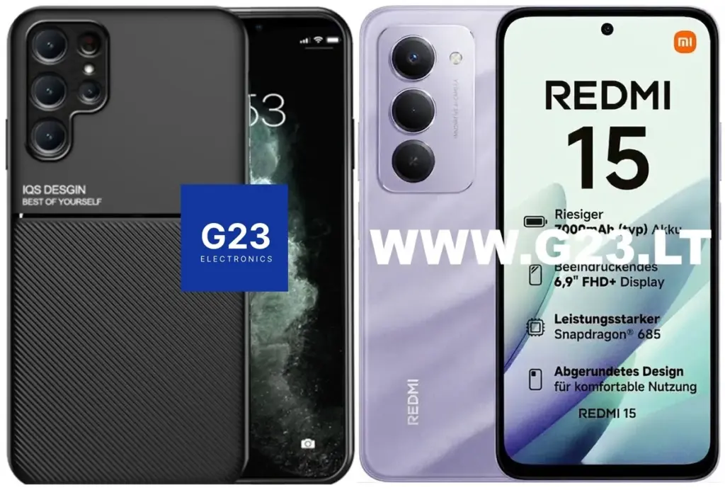 Magnetic Hold dėklas nugarėlė Xiaomi Redmi 15 telefonui juodos spalvos – katalogo nuotrauka