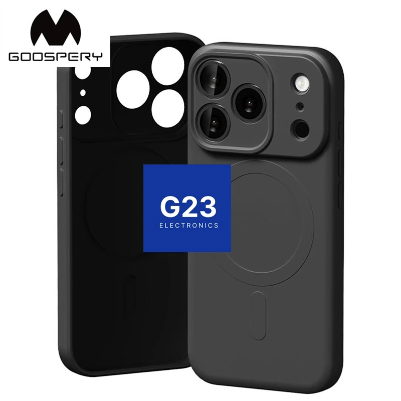 MagSafe Goospery dėklas nugarėlė Apple iPhone 17 Pro / 18 Pro telefonui juodos spalvos 6 Goospery MagSafe dėklas iPhone 17 Pro, juodos spalvos – nugarėlės ir vidaus vizualizacija