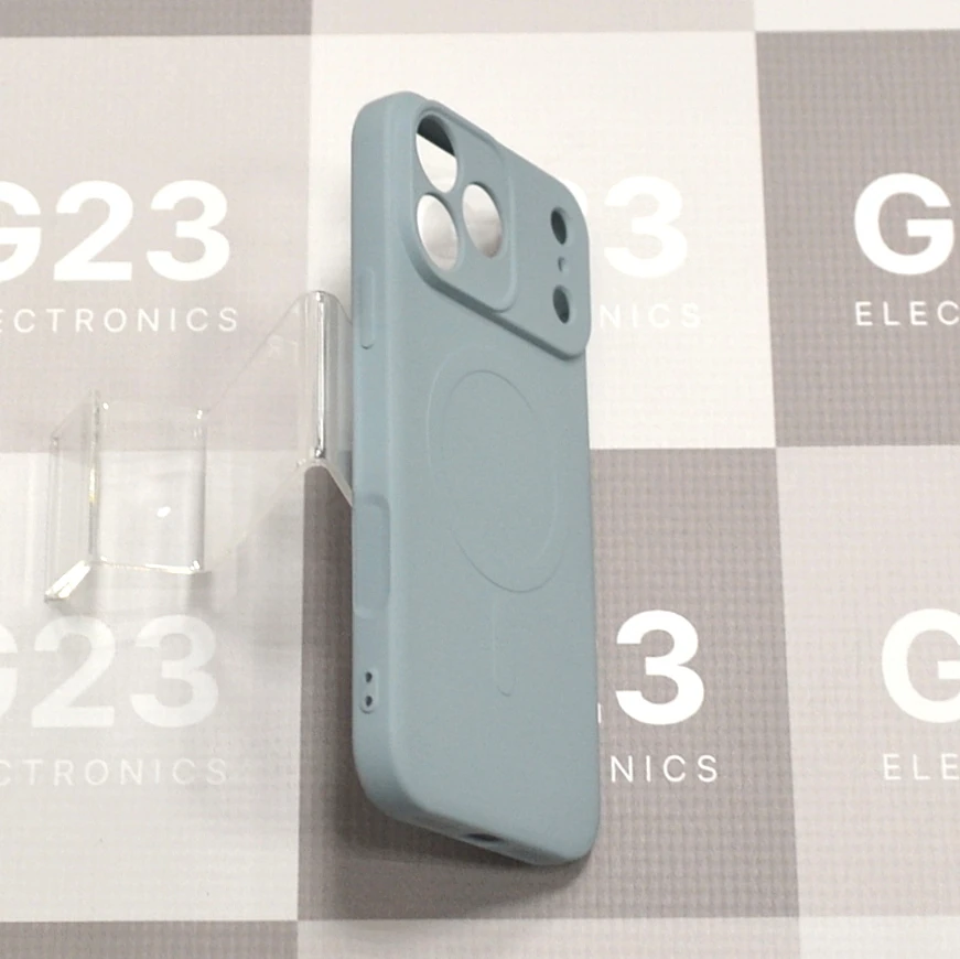 MagSafe Goospery dėklas nugarėlė Apple iPhone 17 Pro Max / 18 Pro Max telefonui pelenų mėlynos spalvos 9 Pelenų mėlyna Goospery MagSafe nugarėlė iš šono – mygtukų išpjovos, iPhone 17 Pro Max