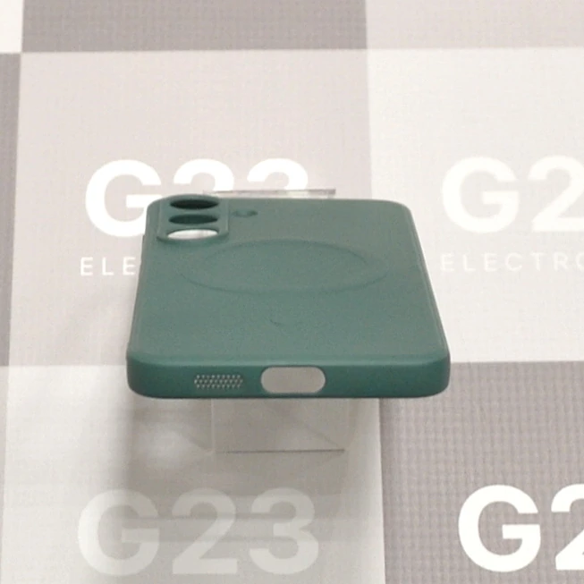 MagSafe Goospery dėklas nugarėlė Samsung Galaxy S25 Plus telefonui tamsiai žalios spalvos 10 Tamsiai žalia Goospery MagSafe nugarėlės apačia su jungties ir garsiakalbio išpjovomis – Samsung Galaxy S25 Plus