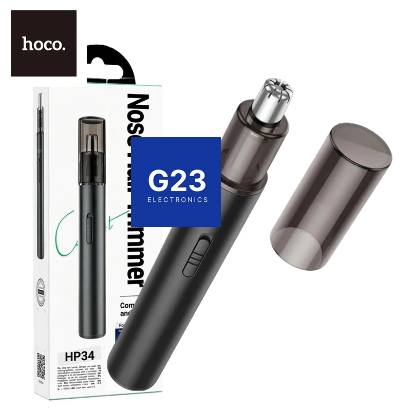 Nosies, ausų ir antakių trimeris Hoco HP34 su 6800 aps./min. varikliu ir USB-C įkrovimu juodos spalvos