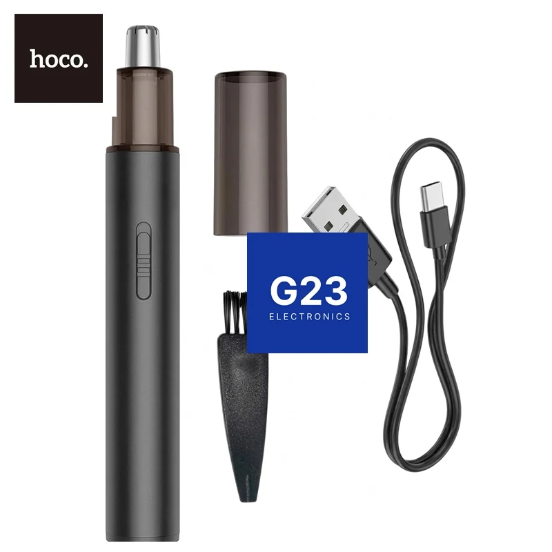 Nosies, ausų ir antakių trimeris Hoco HP34 su 6800 aps./min. varikliu ir USB-C įkrovimu juodos spalvos 5 Nosies, ausų ir antakių trimeris Hoco HP34 su 6800 aps./min. varikliu ir USB-C įkrovimu juodos spalvos - Image 5