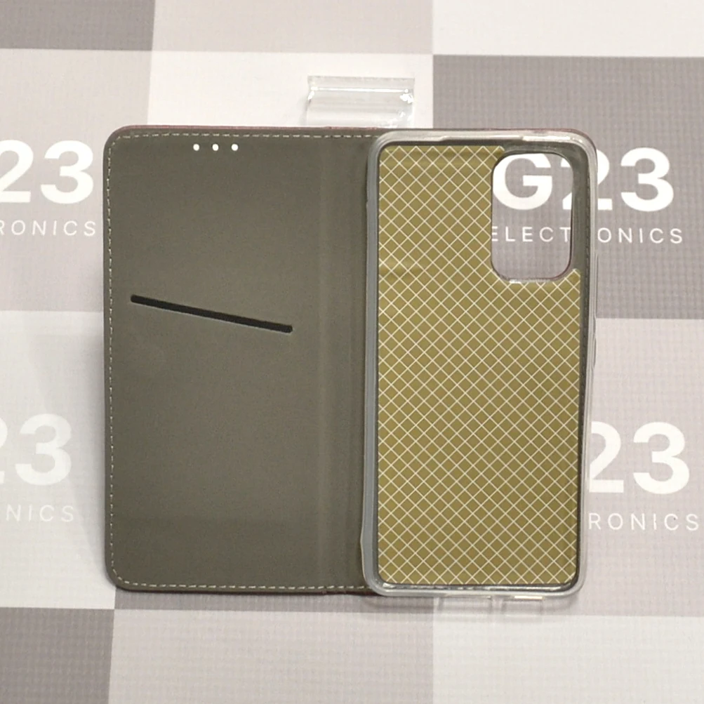 Re-Cap magnetinis dėklas Samsung Galaxy A53 5G telefonui bordo spalvos 10 Atidarytas Re-Cap dėklas Samsung Galaxy A53 5G su silikonine vidine forma ir kišenėle kortelei