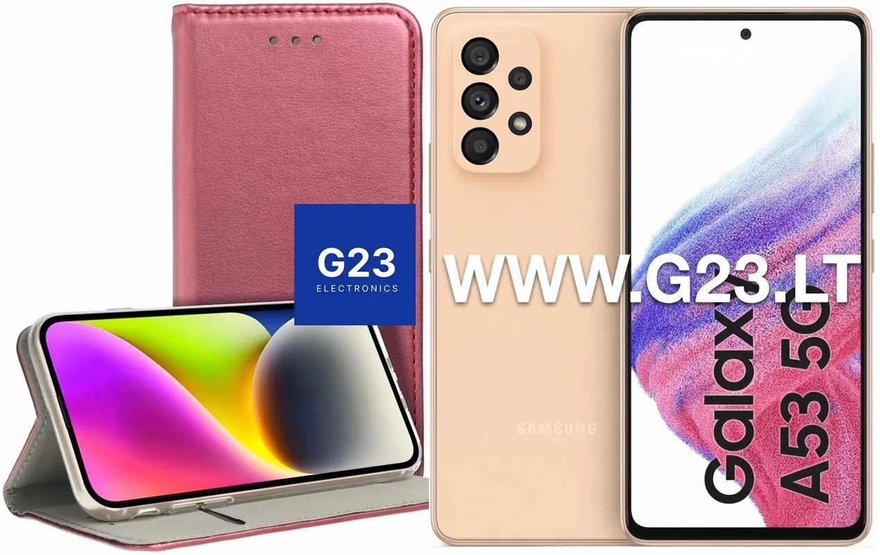 Re-Cap magnetinis dėklas Samsung Galaxy A53 5G telefonui bordo spalvos 1 Re-Cap magnetinis dėklas Samsung Galaxy A53 5G bordo spalvos – dėklas knygelė su telefonu ir stovo padėtimi