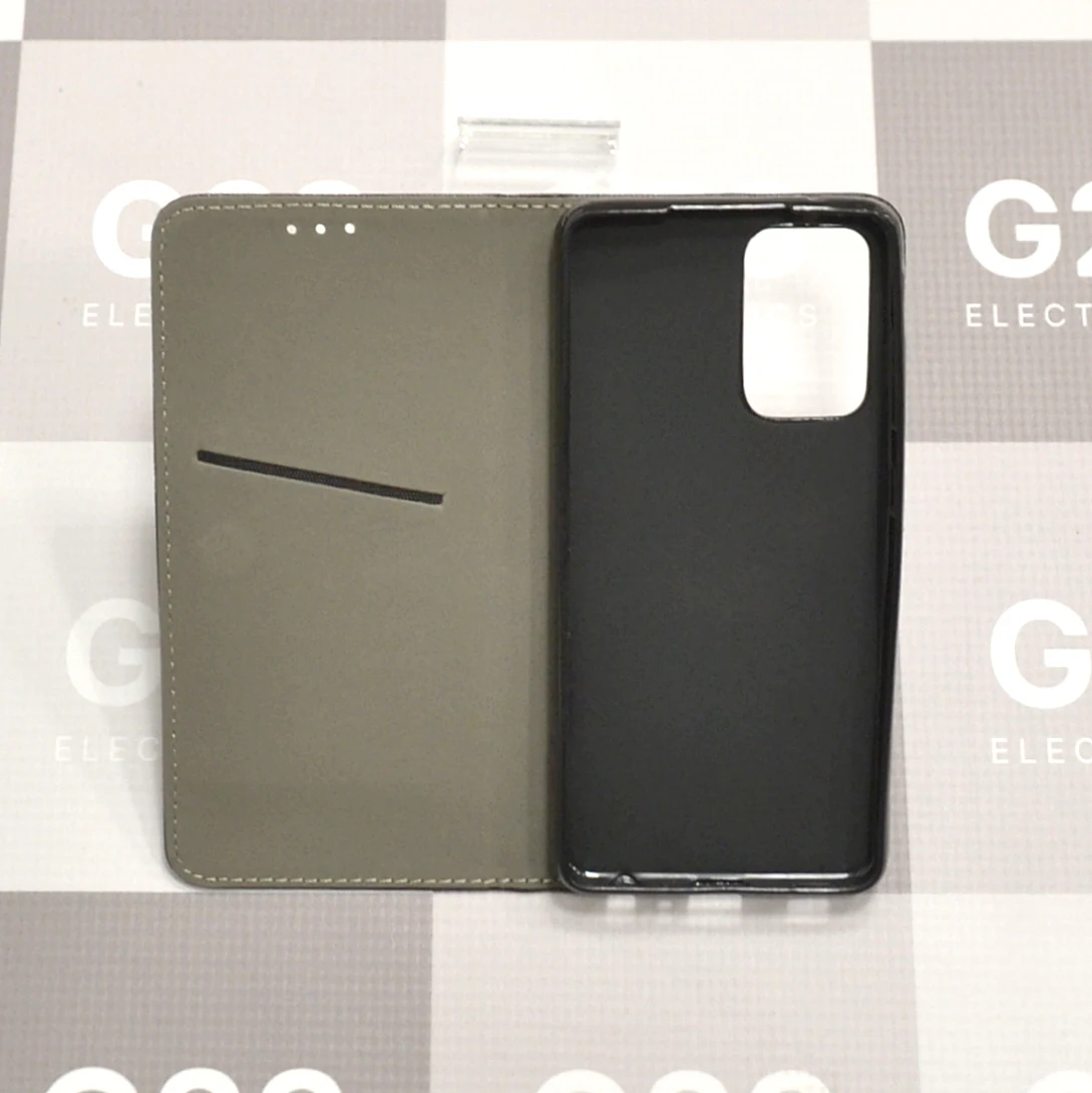 Re-Grid magnetinis dėklas Samsung Galaxy A52, A52 5G, A52s 5G telefonui juodos spalvos 9 Re-Grid dėklas Samsung Galaxy A52, juodos spalvos – atidarytas dėklas su kišenėle