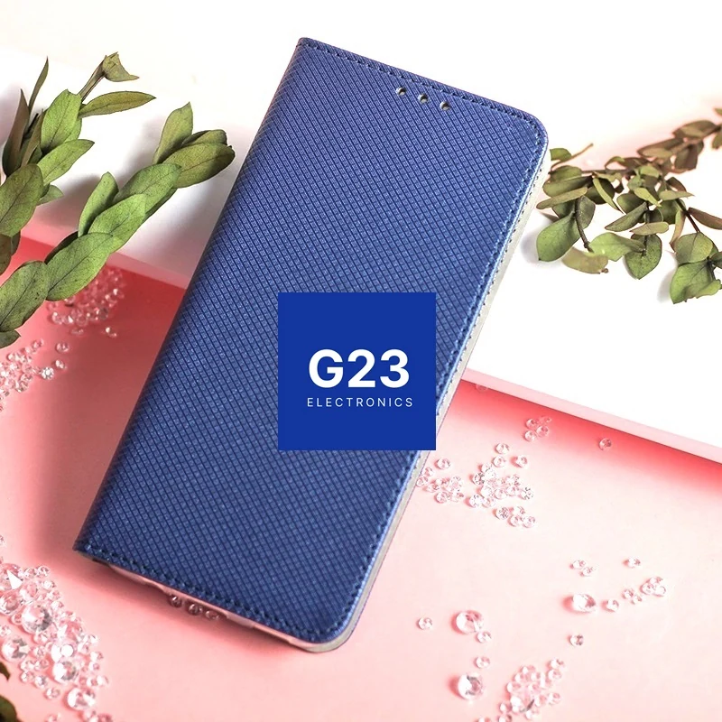 Re-Grid magnetinis dėklas Xiaomi 17T Pro telefonui mėlynos spalvos 7 Re-Grid dėklas Xiaomi 17T Pro, mėlynos spalvos – dėklas ant rožinio fono