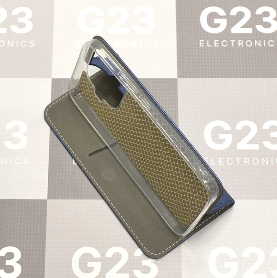 Re-Grid magnetinis dėklas Xiaomi 17T Pro telefonui mėlynos spalvos 11 Re-Grid dėklas Xiaomi 17T Pro, mėlynos spalvos – dėklas naudojamas kaip stovas