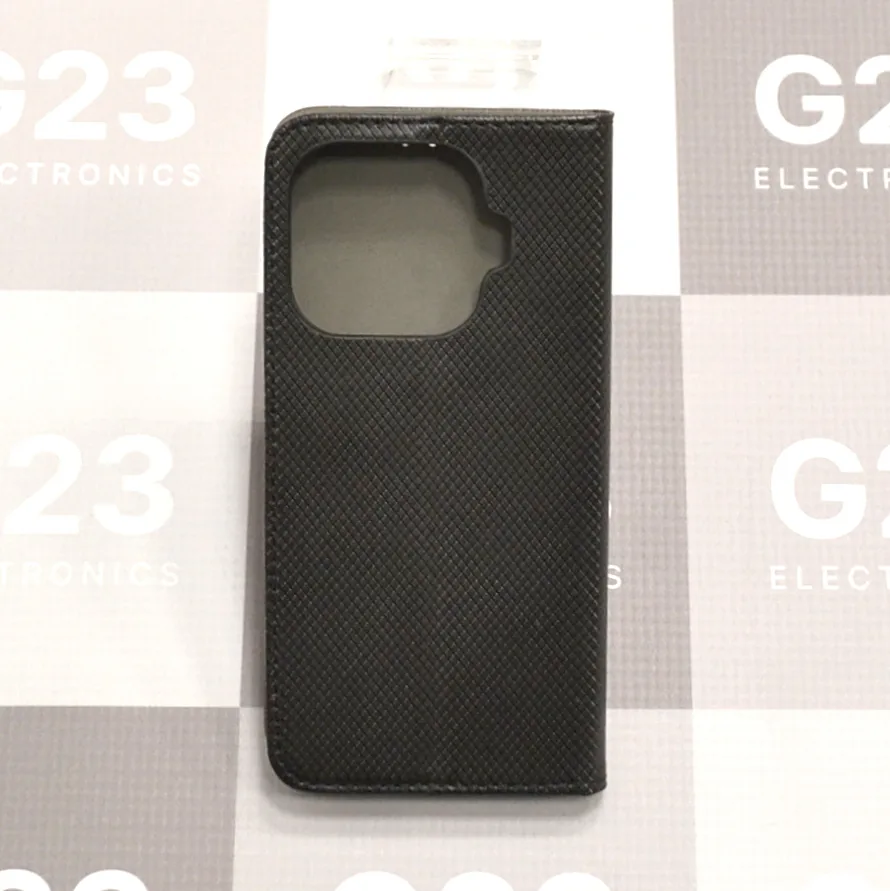 Re-Grid magnetinis dėklas Xiaomi 17T telefonui juodos spalvos 10 Re-Grid dėklas Xiaomi 17T, juodos spalvos – nugarėlė su kameros anga