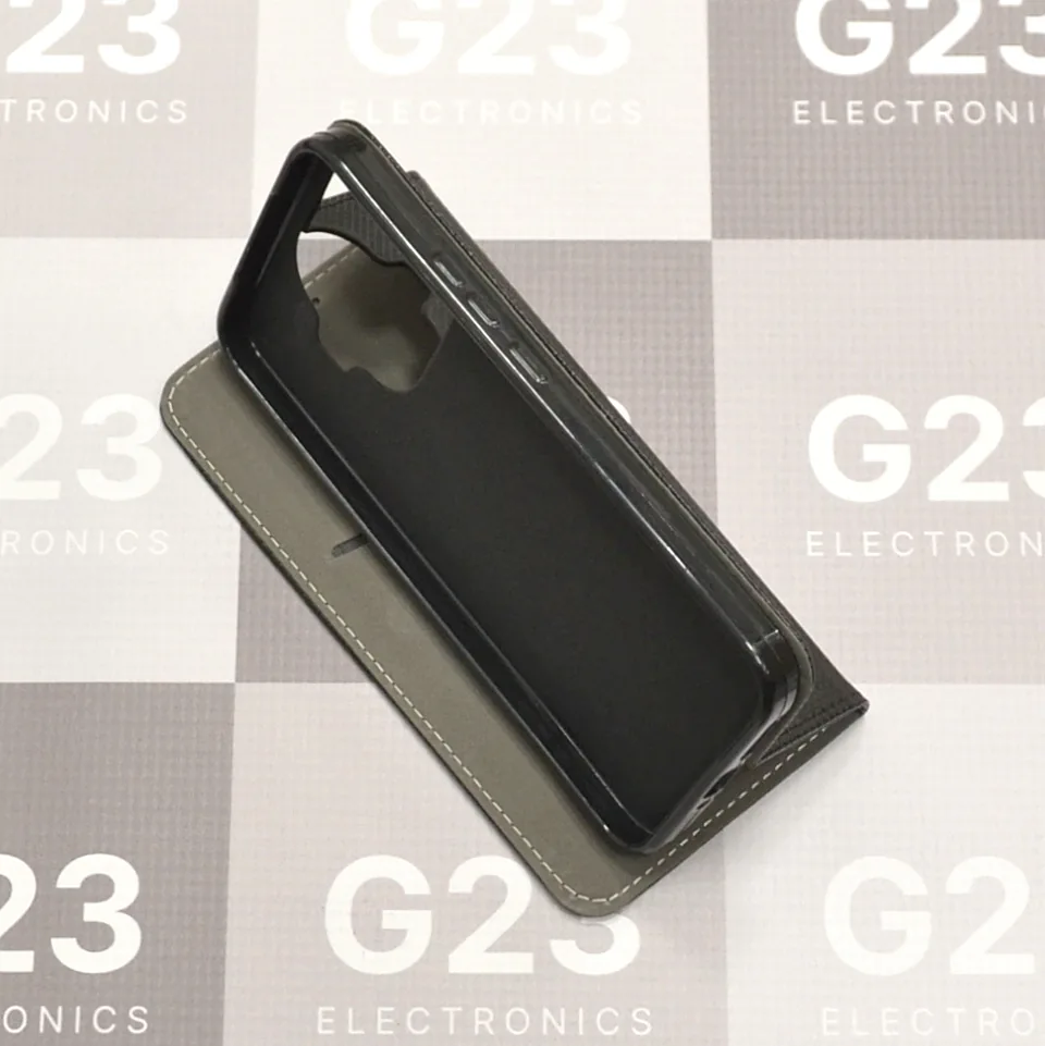 Re-Grid magnetinis dėklas Xiaomi 17T telefonui juodos spalvos 11 Re-Grid dėklas Xiaomi 17T, juodos spalvos – dėklas naudojamas kaip stovas