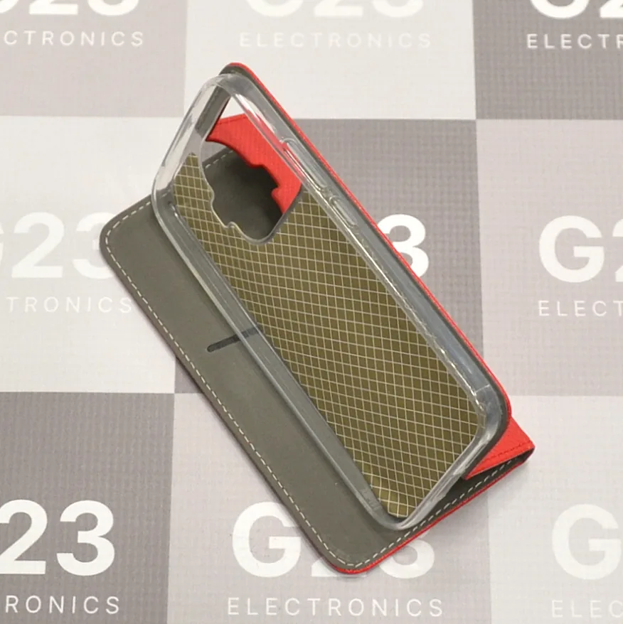 Re-Grid magnetinis dėklas Xiaomi 17T telefonui raudonos spalvos 11 Re-Grid dėklas Xiaomi 17T, raudonos spalvos – dėklas naudojamas kaip stovas
