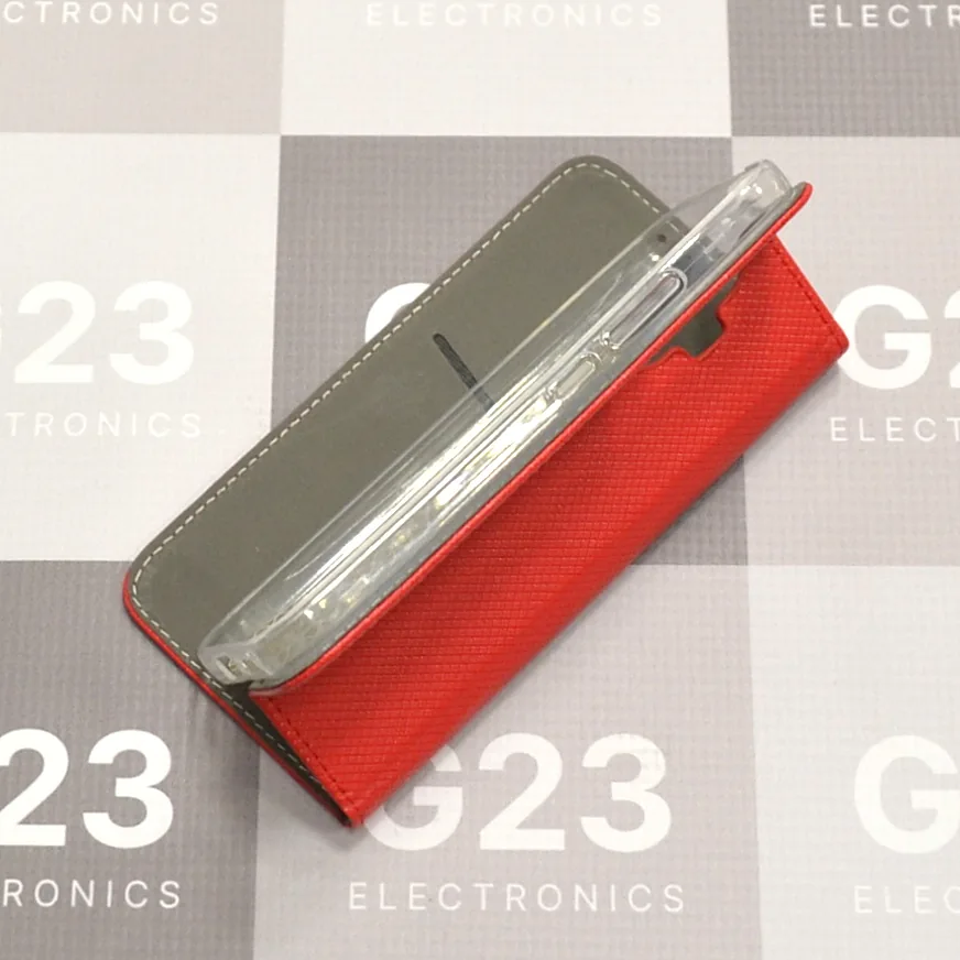 Re-Grid magnetinis dėklas Xiaomi 17T telefonui raudonos spalvos 6 Re-Grid dėklas Xiaomi 17T, raudonos spalvos – dėklas naudojamas kaip stovas