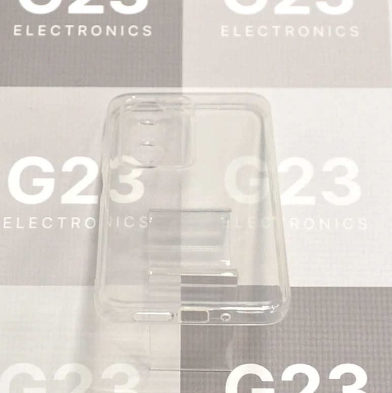 C-Clear Plus skaidri nugarėlė Xiaomi Redmi 15 4G EU, Xiaomi Redmi 15 5G EU 10 Skaidri nugarėlė Xiaomi Redmi 15 telefonui – apatinės išpjovos jungčiai, garsiakalbiui ir mikrofonui