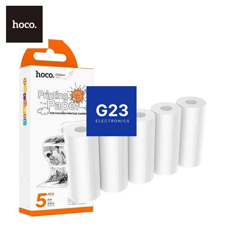 HOCO termo popierius vaikiškiems fotoaparatams – dėžutė ir 5 ritinėliai