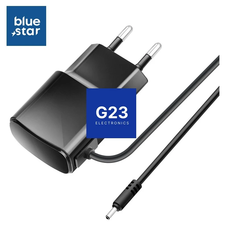 Tinklo kroviklis su Nokia Big Pin 3.5mm laidu Blue Star 6 Nokia tinklo kroviklis Blue Star juodos spalvos su įmontuotu laidu ir Big Pin jungtimi