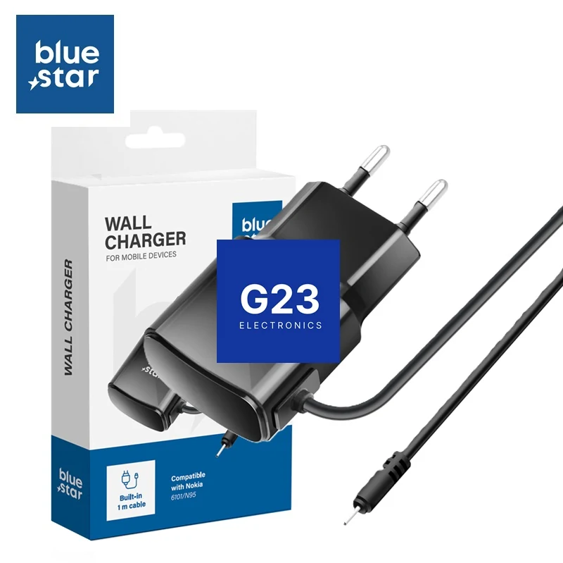 Blue Star tinklo kroviklis su Nokia Small Pin 2.0mm laidu – pakuotė Wall charger