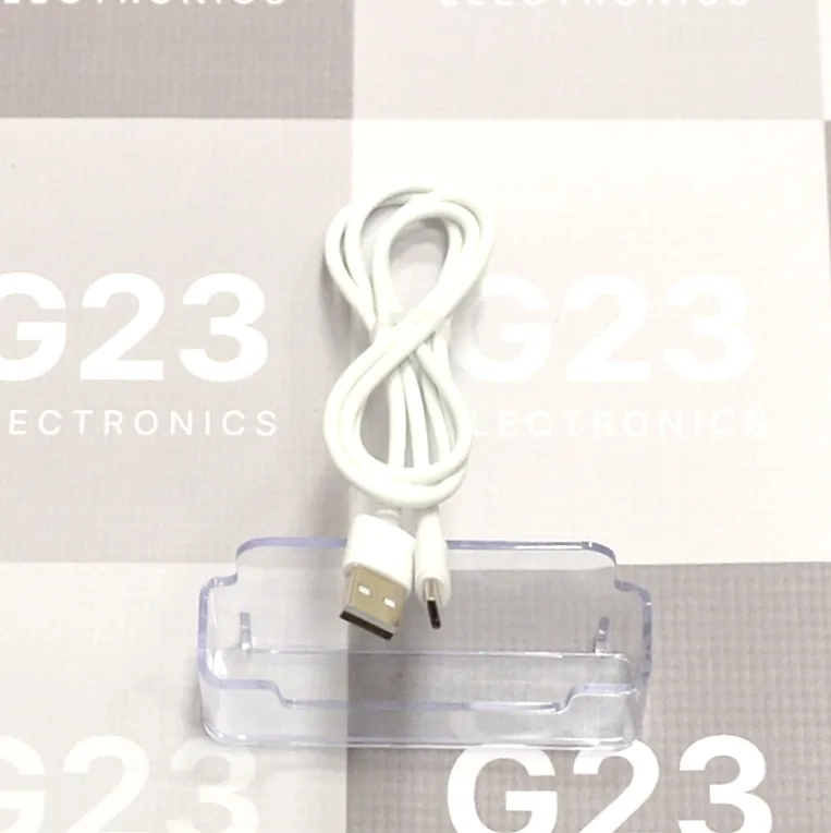 Type-C laidas 1 metras 3A Hoco X83 baltos spalvos 7 Type-C laidas Hoco X83 baltos spalvos – USB-A ir Type-C kištukai ant stovelio
